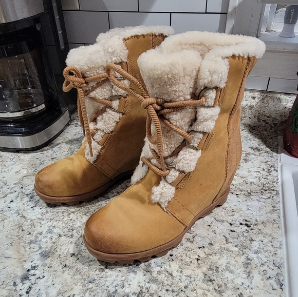 Sorel Shearling Joan of Arctic Wedge II - Picture 3 of 15